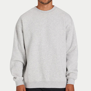 Sweat à capuche col rond OEM en gros, vierge, épais, 100 % coton, avec logo personnalisé brodé, pour homme, en polaire d'hiver, séchage rapide, écologique - Product Image 1