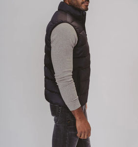 OEM barato invierno prendas de vestir exteriores acolchado abajo sin mangas acolchado Chaleco de talla grande hombres Chaqueta ligera abrigos chaleco transpirable - Product Image 5