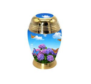 Diseño grabado Aluminio Star Fish y Seashore Tema Recuerdo Cremación Urna para cenizas humanas Recuerdo Urnas - Product Image 4