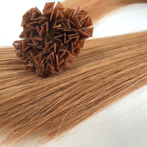 Wholesale Vietnamese Virgin Human Hair Extension Remy Vietnamese V Tip Hair 28 Inches <b>Lighter</b> Color Hair Extension - Product Image 1