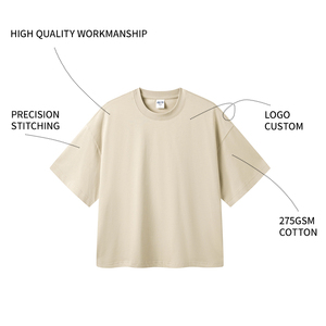 T-Shirt Oversize Stampata di Alta Qualità, Stile Streetwear, in Cotone Pesante, Modello Boxy per Uomo - Product Image 2