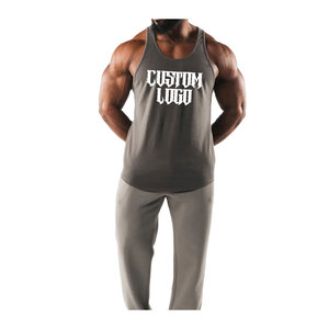 Soft and Lightweight Cotton Gym Vest Tank <b>Top</b> for <b>Men</b> Designed for Fitness Workout <b>Muscle</b> Training and Bodybuilding - Product Image 1