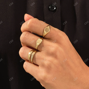 Lab Grown Diamond Wedding Band Elegante minimalista 14K Oro amarillo Diseñador Aniversario Anillo Precio al por mayor para ocasiones de fiesta - Product Image 6