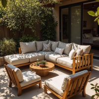 8-Sitzer Aluminium Garten-Essgruppe für Balkone und Außenbereiche von Apartments – OEM/ODM Großhandel, maßgefertigte Möbel direkt ab Vietnam-Fabrik
