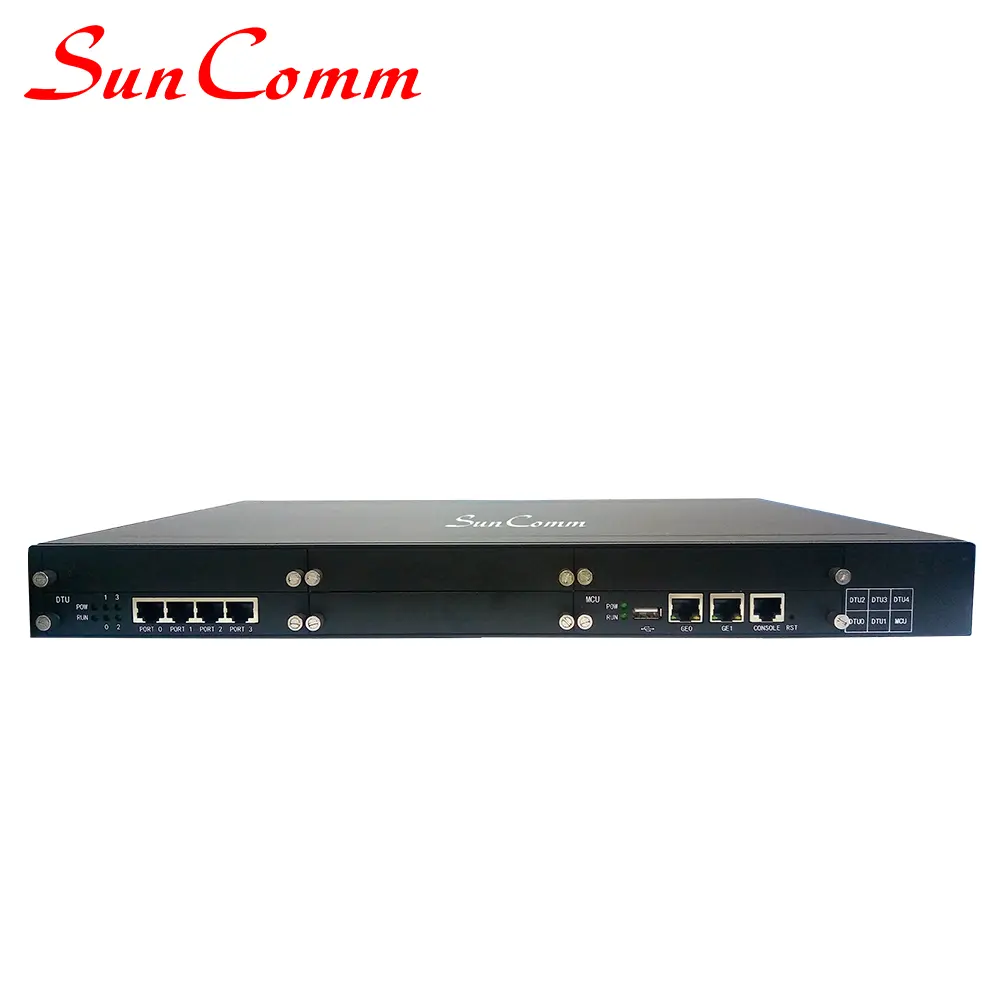 SC-5001-4E1 de 4 puertos E1 T1SIP, puerta de enlace con PSTN ISDN