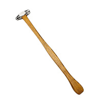 Marteau mélangeur Tête en acier inoxydable 122 grammes avec manche ergonomique en bois