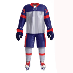 Maillot de Hockey sur Glace par Sublimation pour Femme Uniforme de Hockey sur Glace Uniforme par Sublimation 100% poleyster Vêtements de Hockey sur Glace - Product Image 1