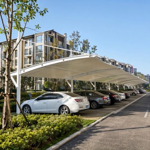 <span class=keywords><strong>Struttura</strong></span> Personalizzata per Tettoia/Pergola in Membrana PVDF Architettonica per Parcheggio Esterno - Product Image 4