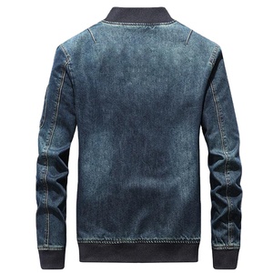 Chaqueta vaquera holgada para hombre joven de primavera, cierre de cremallera frontal, patrón de letras holgadas informales, impermeable, a prueba de viento - Product Image 5