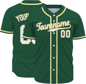 Maillots de baseball 100% polyester personnalisés à séchage rapide uniformes en maille respirante avec nom et numéro - Product Image 3