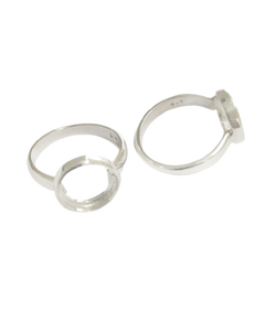 Bague en argent sterling avec 2 anneaux en argent sterling au meilleur prix - Product Image 2