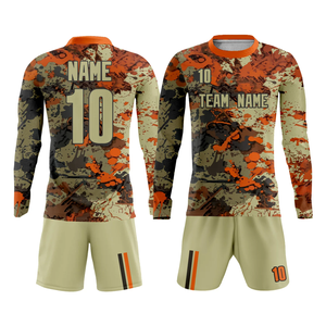 Camiseta de fútbol de secado rápido para hombres, adultos y niños, conjunto de logotipo de equipo de número de nombre personalizable, incluye pantalones cortos de camiseta para equipos de fútbol de hombres - Product Image 1