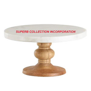 Soporte de pastel de acabado natural de madera Venta caliente y alta calidad - Product Image 5