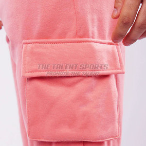 Shorts décontractés pour hommes, style athlétique, avec poches latérales, tissu non tissé, anti-plis, coton/polyester, pour un style de vie actif - Product Image 2