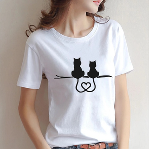 พิมพ์เสื้อยืดสั้นขายส่งของผู้หญิงเสื้อยืดผ้าฝ้าย100% โรงงานผู้ผลิตราคาต่ำและคุณภาพสูงสุดพิมพ์เสื้อยืด - Product Image 2