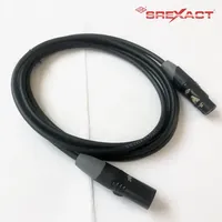 Câbles XLR 3M avec gaine en PVC, blindage tressé, coque en alliage de zinc noir plaqué, diamètre extérieur 6 mm, applications microphone, stock SREXACT