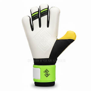 Gants de gardien de but professionnels en latex haute protection, respirants, avec logo personnalisé, fermeture à boucle et crochet antidérapante, vente en gros - Product Image 4