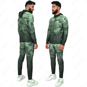 Survêtements deux pièces unisexe personnalisé Ensembles de jogging léger, respirant et sans couture Pantalons cargo Survêtements Pantalons de survêtement à capuche personnalisés - Product Image 2