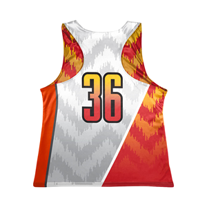 Personnalisé sublimé séchage rapide femmes maille Pinnies-vente en gros réversible Racerback Lacrosse maillots pour vos équipes et ligues - Product Image 4
