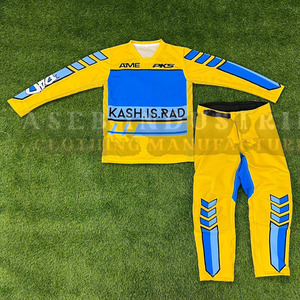 Conjunto de motocross de poliéster para motociclistas, diseñado para brindar comodidad, flexibilidad, durabilidad y ventilación estable. - Product Image 1