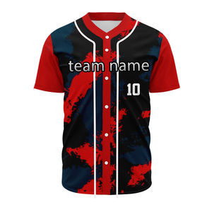 Maillots de baseball entièrement brodés, design personnalisé, maillots de baseball brodés, 100% bonne qualité - Product Image 1