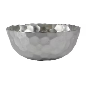 Premium Quality Silver Color Round Shape Food Serving Bowl for <b>Tableware</b> Use SET of 2 Handmade Aluminium Chocolate Bowl - Product Image 5