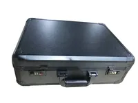 Mallette de barbier professionnel, organisateur de boîte à outils de styliste & n valise de voyage avec 4 tondeuses amovibles support de plateau de rangement
