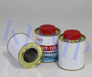 Boîte de conserve ronde de 0.2 litres pour produits chimiques ménagers, lubrifiant à solvant et peinture, bouchon à vis étanche avec impression personnalisée - Product Image 1