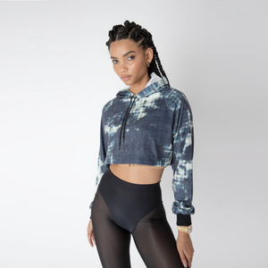 Mejor diseño de calidad Premium 2024 nueva llegada lavado ácido personalizado a granel Fabricación de fábrica mujeres niñas Crop Top sudaderas con capucha - Product Image 6