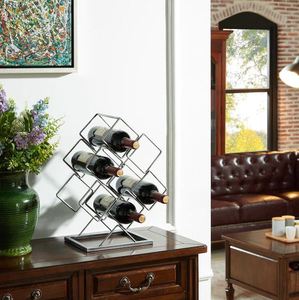 Estante de vino de Metal plateado para uso en el hogar, Hotel, Bar, restaurante, bodas, nuevo diseño, venta al por mayor, hecho en la india, 2023 - Product Image 3