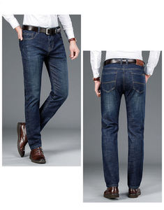 Pantalones vaqueros de alta calidad para hombre, jeans simples y modernos de algodón 64% poliéster 32.5%, 2023 - Product Image 6