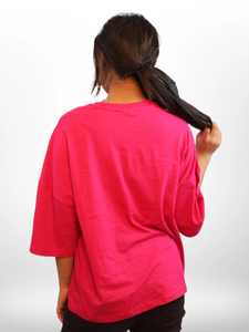 Femmes 100% coton personnalisé imprimé surdimensionné T-Shirts à la mode décontracté Logo broderie grande taille 240 GSM été tricoté lettre - Product Image 3