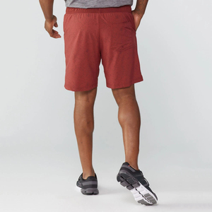 Pantalones cortos cómodos de punto de poliéster y algodón para hombre, transpirables, de color sólido, con cintura elástica, informales, para uso diario en verano - Product Image 4