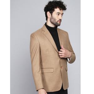 Blazer Beige de Lujo para Hombre de Excelente Calidad, Elegante Abrigo Formal para Bodas y Reuniones de Negocios, Disponible a Buen Precio - Product Image 1