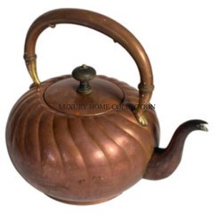 Théière en laiton de grande capacité avec couvercle décoratif et base robuste parfaite pour les réunions de famille ou les parties de thé - Product Image 2