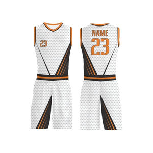 Tenues de basketball personnalisées pour hommes, kits de sublimation, tailles plus grandes, respirantes, évacuant l'humidité, pour l'entraînement sportif universitaire, été - Product Image 1