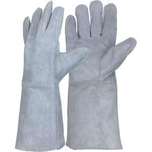 Gants de soudage en cuir de haute qualité, résistants à la chaleur, respirants, pour usage extérieur, vente en gros - Product Image 1