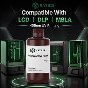 Résine standard plus haute résolution 8K pour imprimante 3D LCD, résine photopolymère résistante à faible odeur, surface d'impression lisse - Product Image 5
