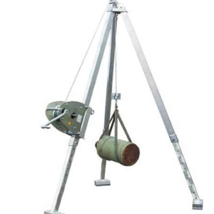Grue à trépied en aluminium stationnaire Schilling avec boîte de vitesses moteur moteur capacité de charge 1000kg treuil à main Moment de charge élevé - Product Image 1