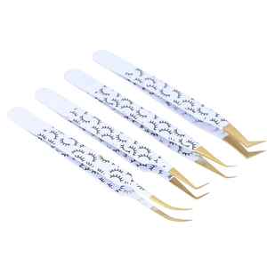 Pinzas Profesionales para Pestañas de Primera Calidad, Acero Inoxidable, Precisión, Multiusos, Duraderas, para Extensión de Pestañas - Product Image 3