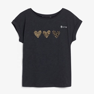 Camiseta extragrande de algodón para mujer blanca personalizada último diseño ecológico - Product Image 1