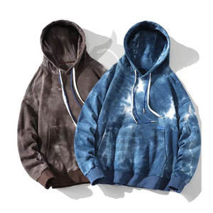 OEM Vente en gros Impression numérique personnalisée Hiver Acid Wash Sweat à capuche Coton/Polyester Pull polaire surdimensionné Sweatshirts à capuche pour hommes - Product Image 3