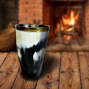 Asistente personalizado hecho a mano tallado cuerno natural vidrio al por mayor para vino cerveza agua hogar restaurante Hotel inspirado India - Product Image 1