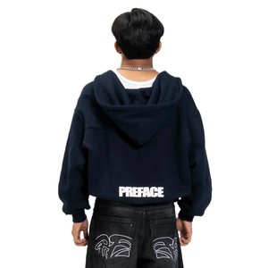 Sweat à capuche araignée zippé personnalisé pour hommes surdimensionné 100% coton lourd 300-500 GSM T-shirts d'hiver avec impression bouffante 3D - Product Image 6