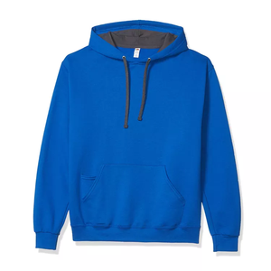 Vente en gros 6XL hommes automne saison sweat confortable 3D français tissu éponge solide épais long sweat à capuche imprimé personnalisé à capuche - Product Image 2