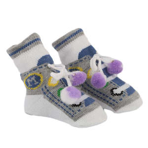 Newborn <b>Booties</b> - Grey - Product Image 3