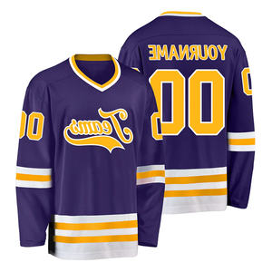 Logo en sergé personnalisé du fabricant pakistanais Maillot de hockey sur glace Broderie OEM de conception professionnelle en polyester personnalisée - Product Image 6