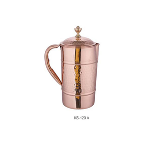 NOUVELLE CARAFES À FILTRE À EAU EN CUIVRE CLASSIQUE / CARAFES À EAU FROIDE / CARAFES THERMOSES avec couvercle Écologique pour BOIRE en PROMOTION - Product Image 4