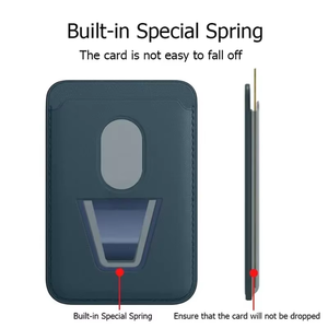 Tarjetero de cuero magnético para Mag Safe Phone 15 14 16 13 12 Pro Max Mini Plus con ranuras para tarjetas <span class=keywords><strong>MacSafe</strong></span> animadas - Product Image 5