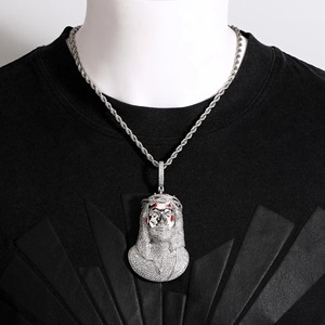 จี้เพชร VVS รูปทรงกางเขนแบบศาสนา ประดับเพชรเต็มตัว เครื่องประดับคุณภาพสูง สั่งทำได้สำหรับทุกเพศ - Product Image 2